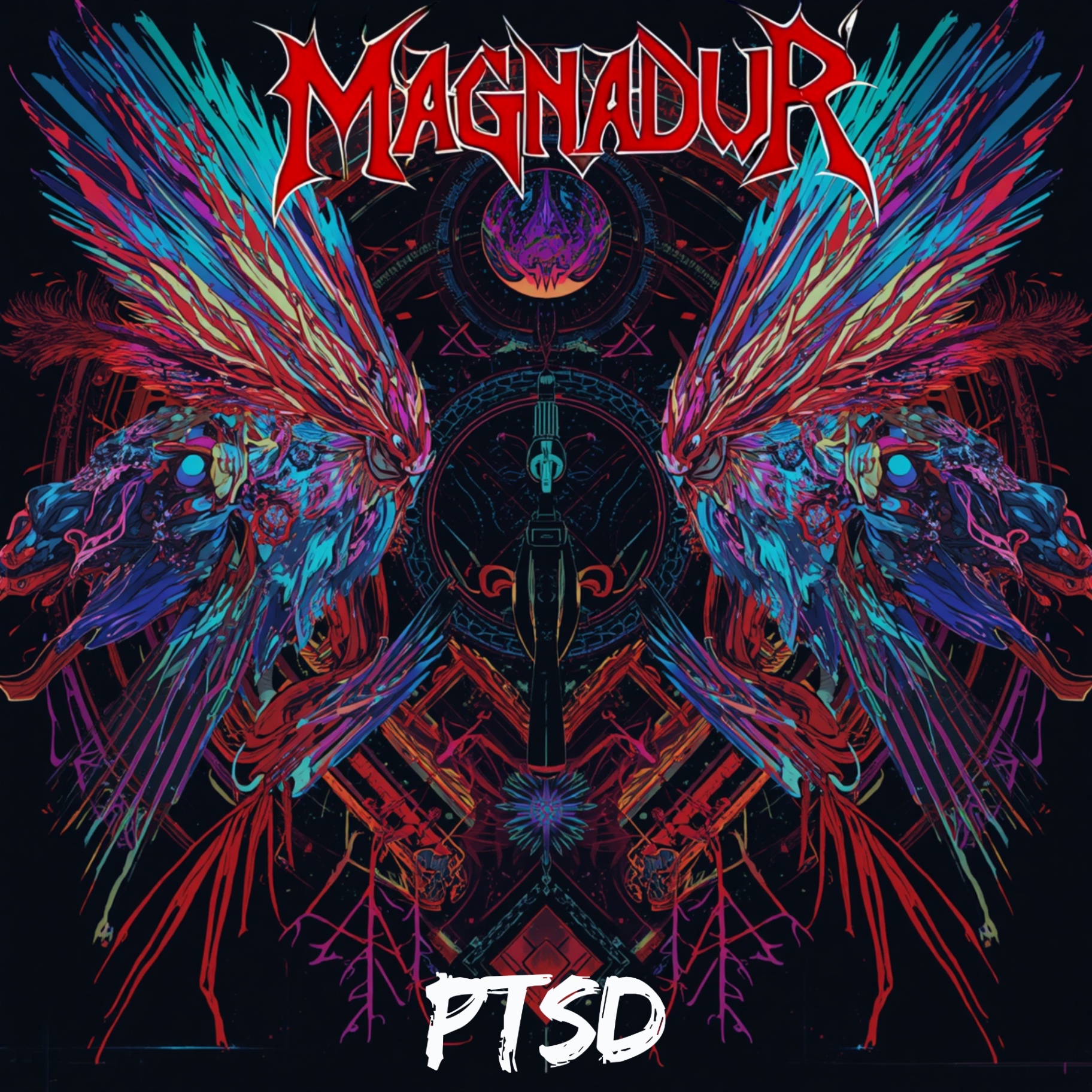 Magnadur – PTSD Magnadur PTSD new single artwork – Finnish melodic death metal